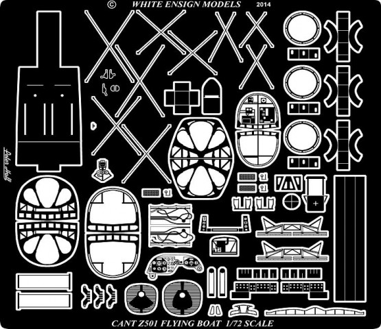 1/72 CANT Z501 Flying Boat Detail Up for Italeri - Click Image to Close