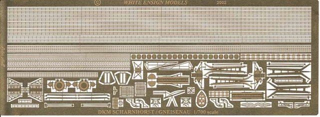 1/700 Scharnhorst/Gneisenau Detail Up Etching Parts for Tamiya - Click Image to Close