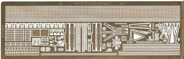 1/700 USS Indianapolis Detail Up Etching Parts for Tamiya - Click Image to Close