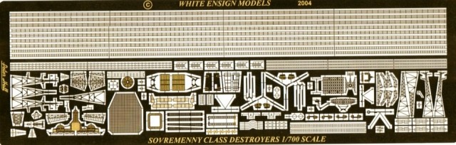 1/700 Sovremenny Class Destroyer Etching Parts for Dragon - Click Image to Close