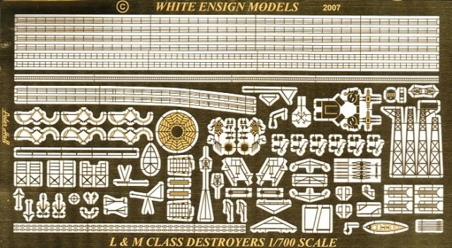 1/700 WWII M Class Destroyer Etching Parts - Click Image to Close