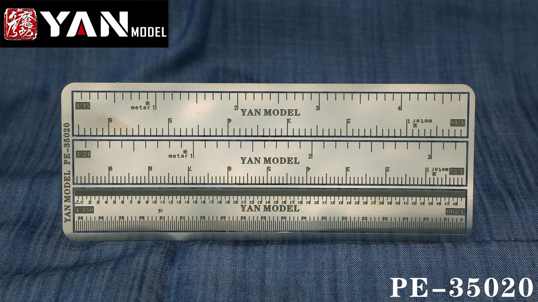 Scale Conversion Ruler (1/24, 1/35, 1/48, 1/72, 1/350, 1/700) - Click Image to Close