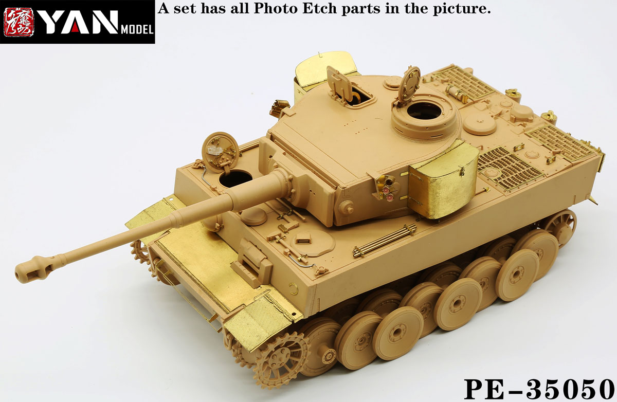 1/35 Tiger I Initial Detail Up Set for Rye Field Mode 5075 - Click Image to Close